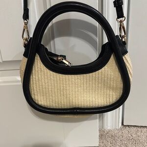 Black and Tan Woven Women's Bag